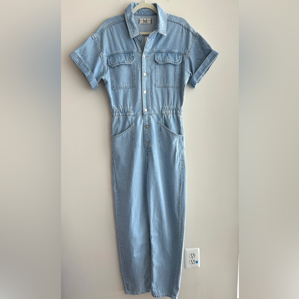 We The Free Marci Jumpsuit, Denim - Clear Skies, Size Medium, NWT
